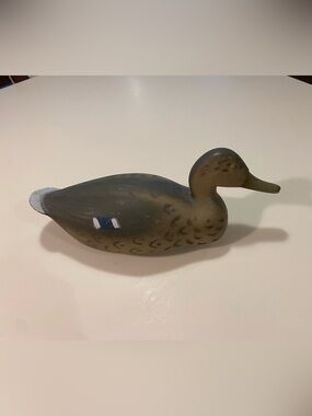 1950s Animal Trap Co of America.  Jen Mallard Duck Decoy 15”.  Olive Green/Brn